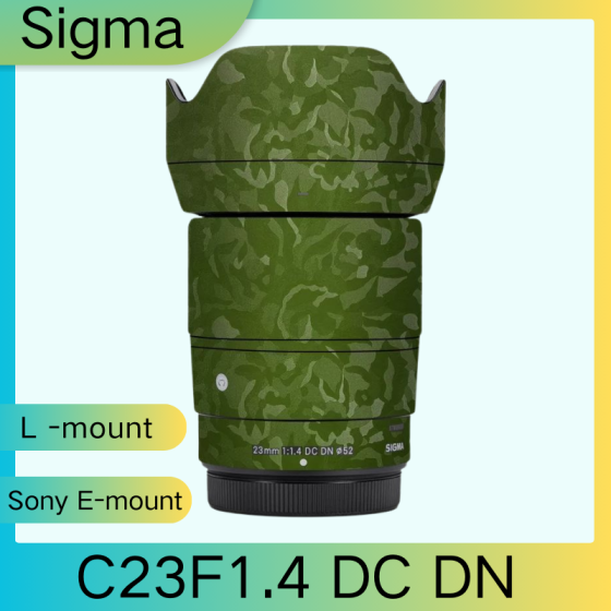 Lentes Sigma C23F1.4 DC DN - Pele câmera, adesivo câmera - com alta resistência a arranhões, à prova d'água e com design elegante.